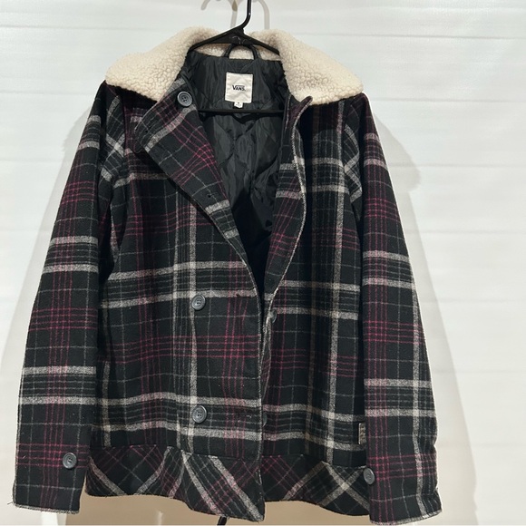 Vans Women’s Spirit Animal Double Breasted Wool Blend casual Jacket - Picture 5 of 5